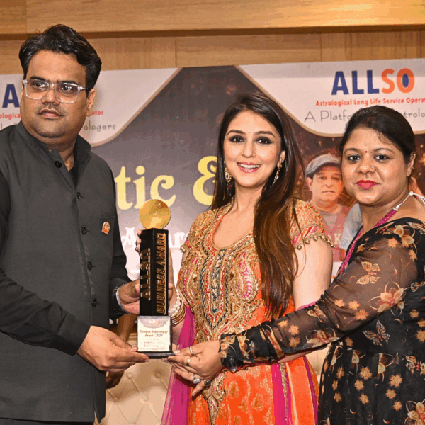 Ashish Kumar Agarwal with Bollywood actress