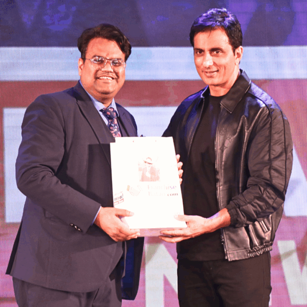 Ashish Kumar Agarwal with Indian actor and philanthropist Sonu Sood