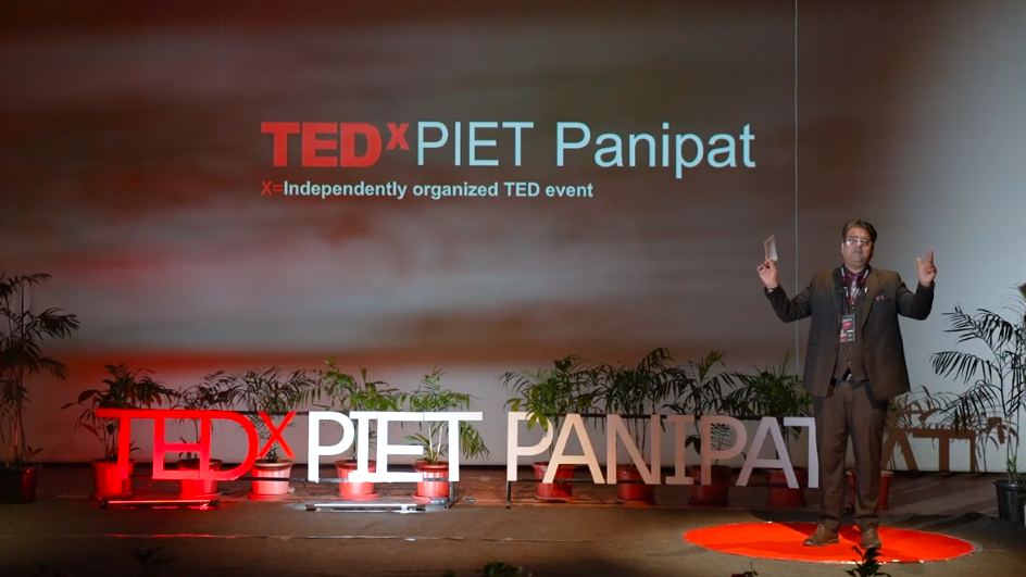 Ashish kumar agarwal is at tedx studio