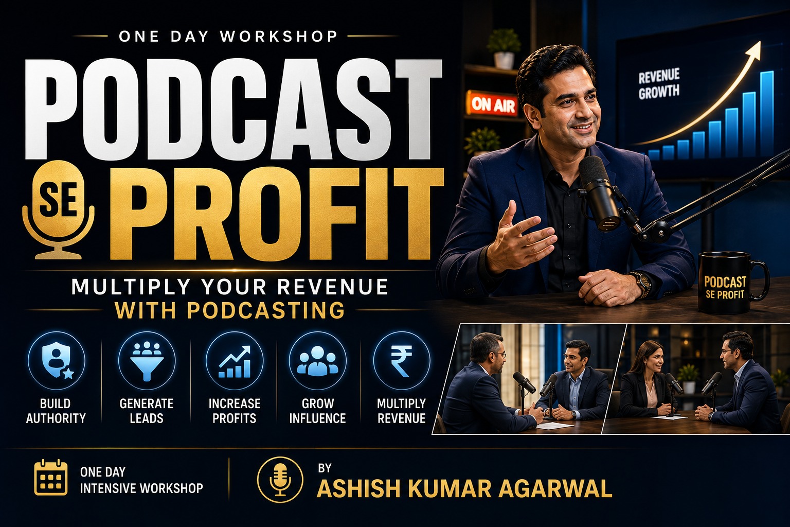 Podcast Se Profit Training Workshop: Learn How to Generate Leads, Build Authority and Grow Your Business Through podcasting